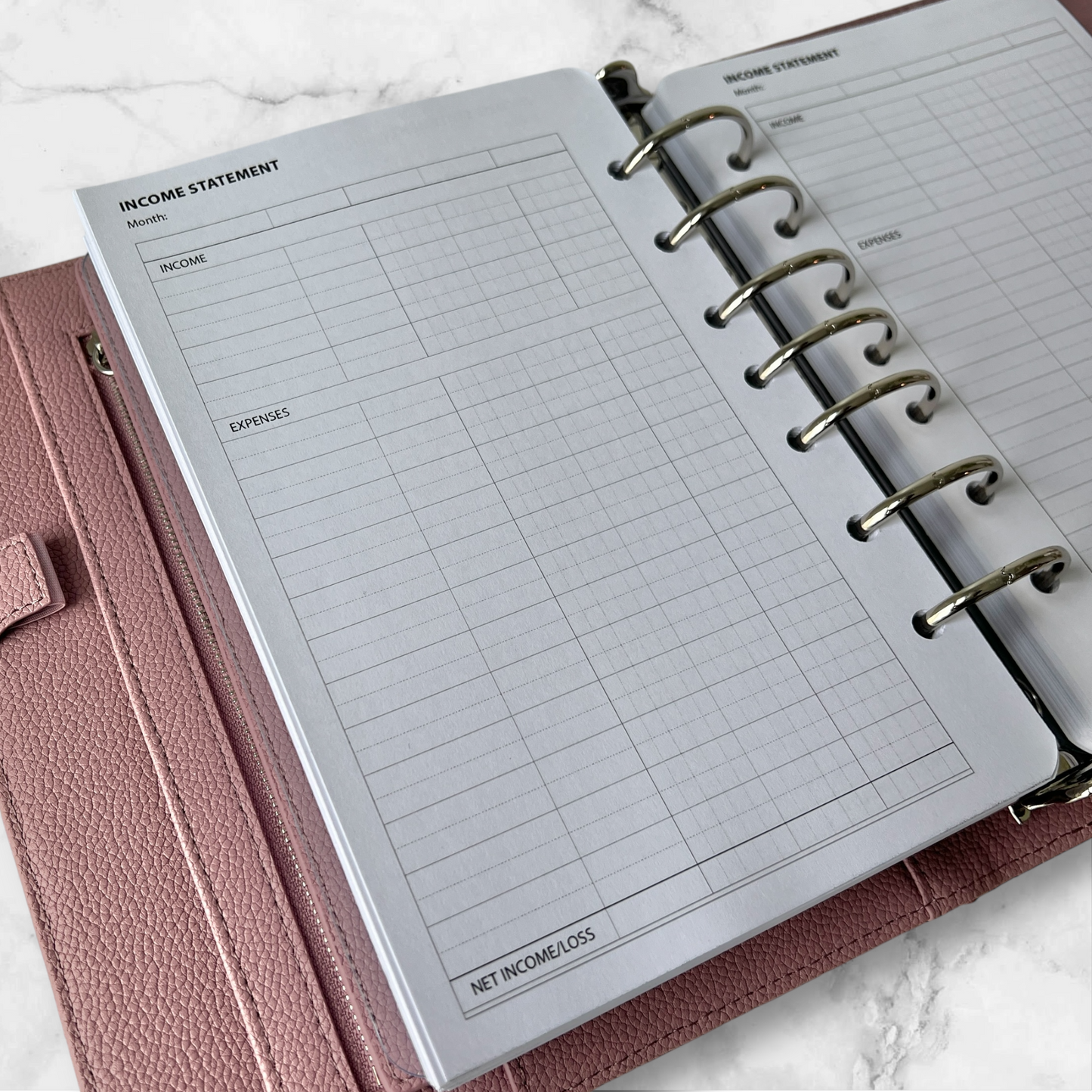 Income Statement Planner Pages