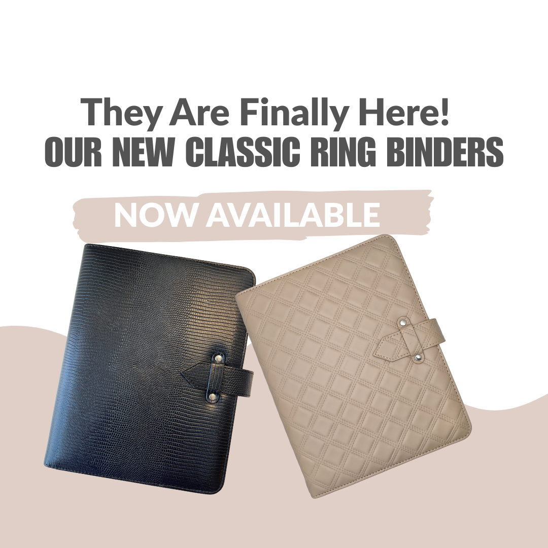 Introducing Our New Classic Ring Binders: The Amelia & The Corinne