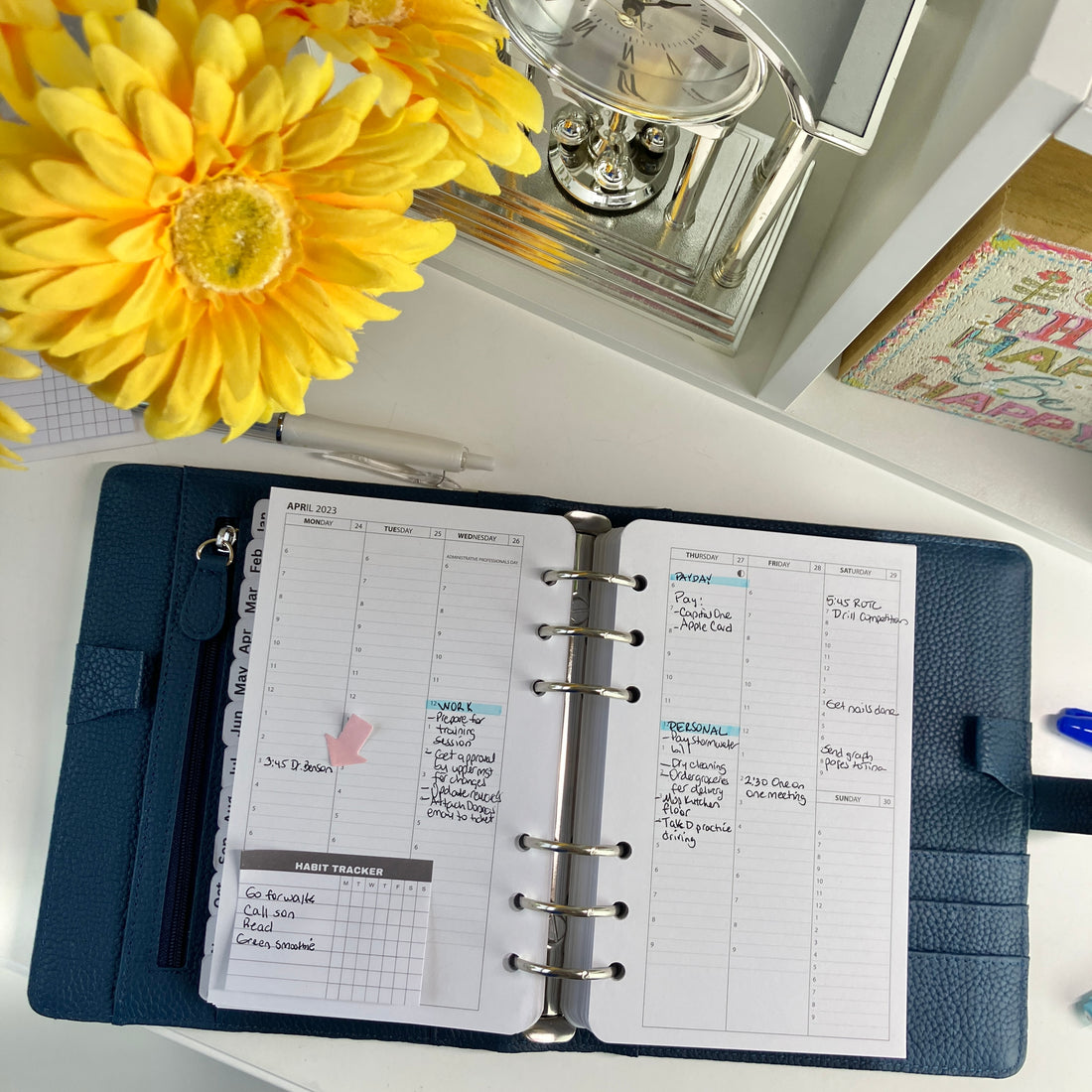 Why should I write down my routine in my planner?