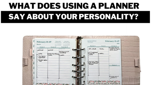 What does using a planner say about your personality? And planner flip through
