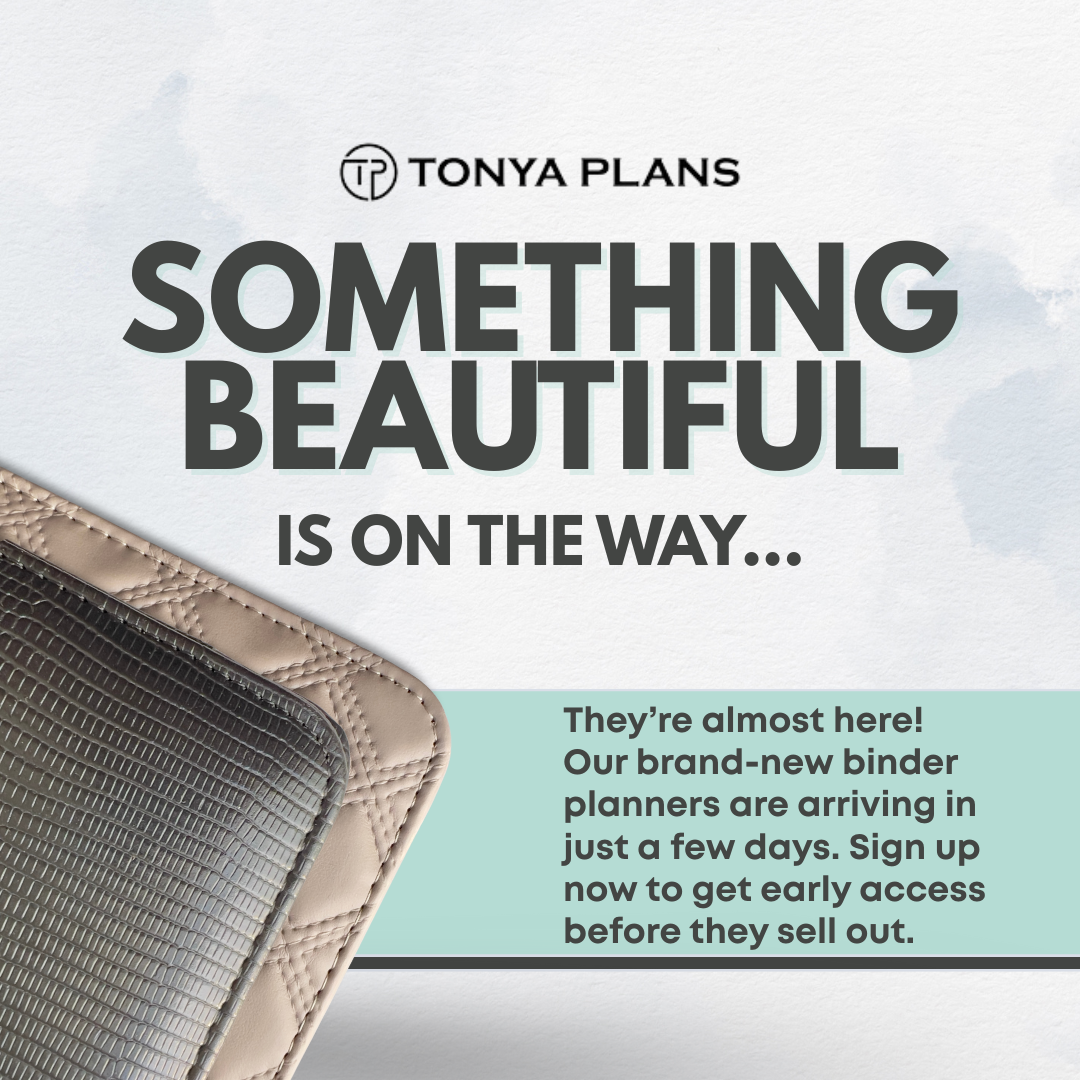 Something Beautiful Is On the Way: Sneak Peek at Our New Luxury Binder Planners