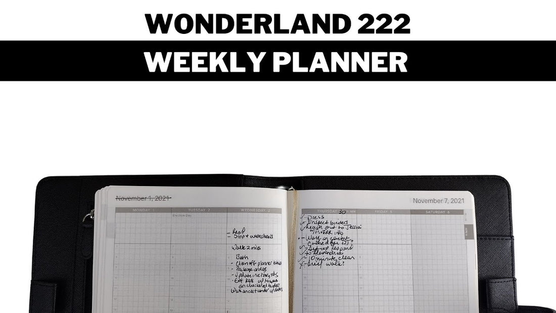 A Review of the Wonderland 222 Weekly Planner
