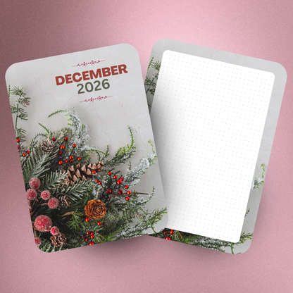 B6 Monthly Floral Jumbo Stickers  (2-Piece)