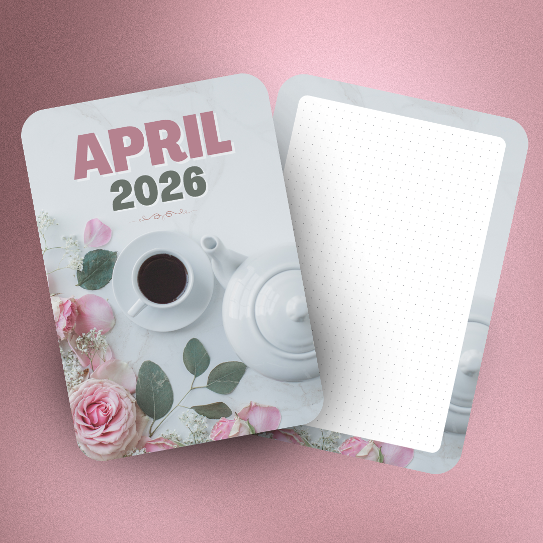 B6 Monthly Floral Jumbo Stickers  (2-Piece)