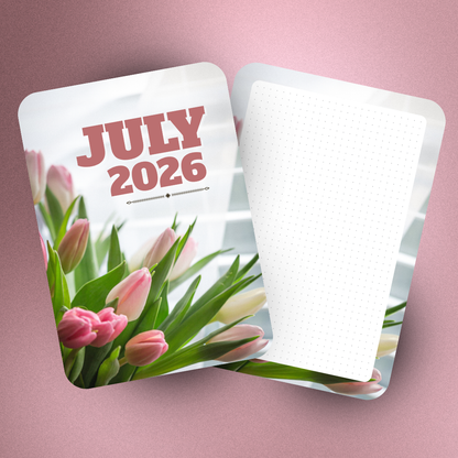 B6 Monthly Floral Jumbo Stickers  (2-Piece)