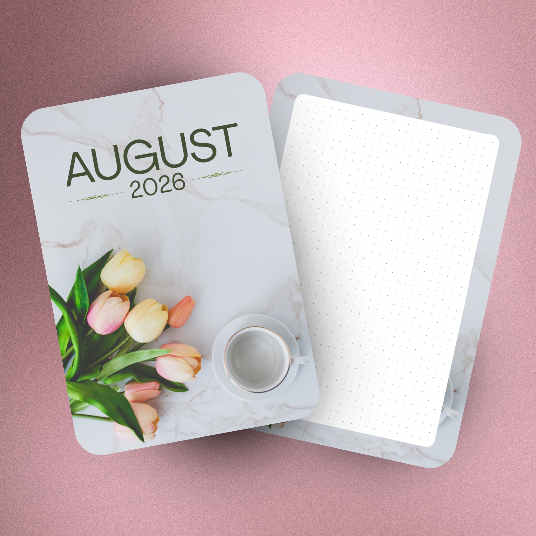 B6 Monthly Floral Jumbo Stickers  (2-Piece)