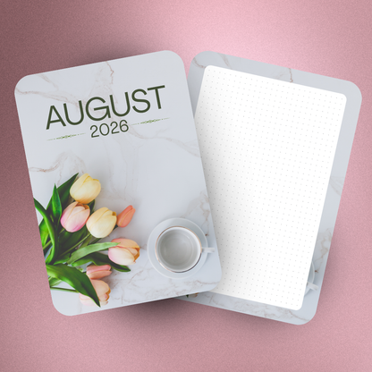 B6 Monthly Floral Jumbo Stickers  (2-Piece)