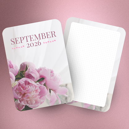 B6 Monthly Floral Jumbo Stickers  (2-Piece)
