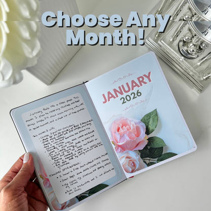 B6 Monthly Floral Jumbo Stickers  (2-Piece)