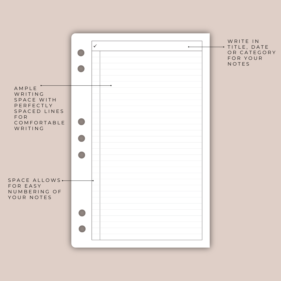 Lined Planner Inserts – Tonya Plans 2025 Classic | Tonya Plans – TonyaPlans