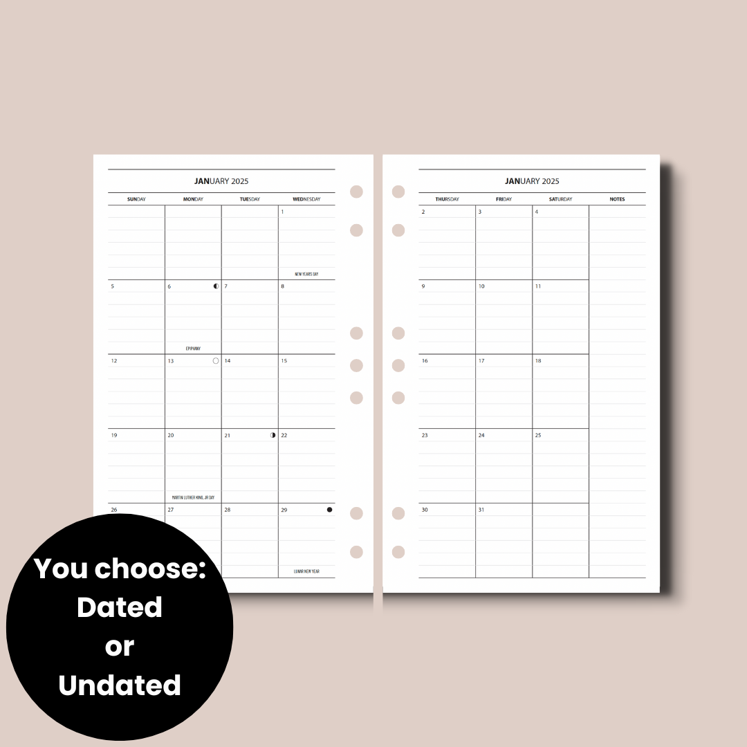 Classic - TP Weekly Ring-Bound Planner Inserts