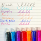 8 Pack Retractable Erasable Gel Pens Clicker Fine Point 0.7mm