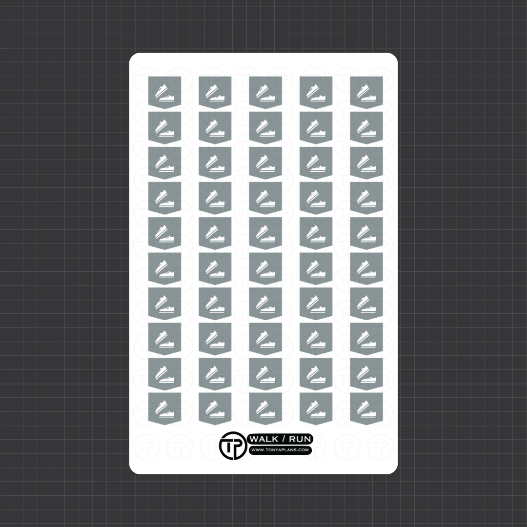 Walkathon Sticker Number Walk / Run - Planner Stickers – TonyaPlans