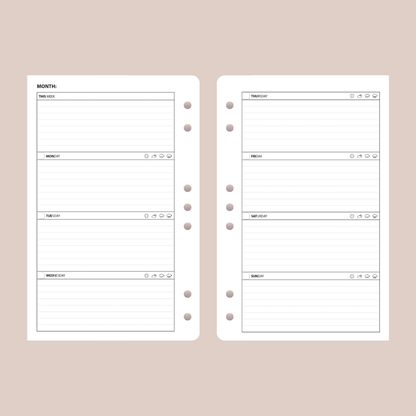 Insertos para agenda con anillas de TP Classic