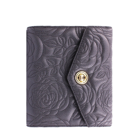 Compact Victoria Rings Black Turnlock Binder - FINAL SALE - Scuff on transparent card slot