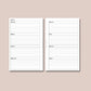 Compact Rings Size | 2024 Weekly & Daily Planner Printable Inserts - Full Package Digital Download