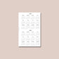 Compact Rings Size | 2024 Weekly & Daily Planner Printable Inserts - Full Package Digital Download