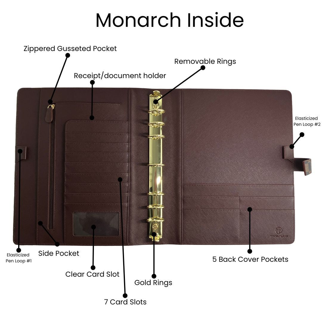 Checkered Monarch Binder – TonyaPlans