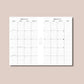 Compact Rings Size | 2024 Weekly & Daily Planner Printable Inserts - Full Package Digital Download