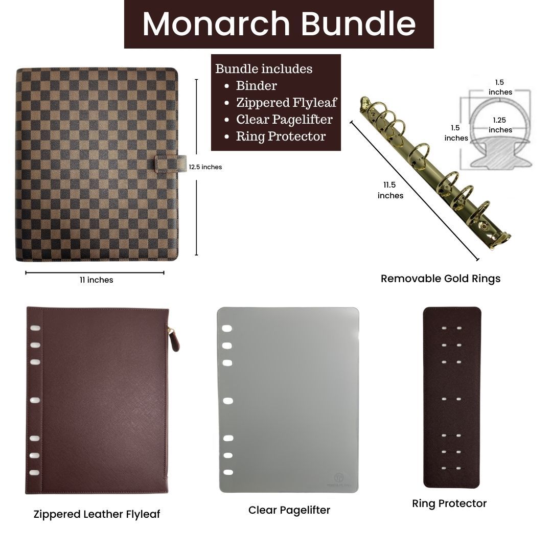 Checkered Monarch Binder – TonyaPlans
