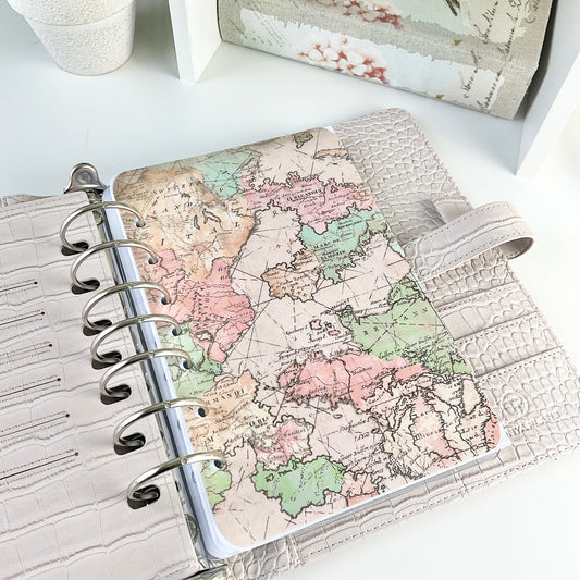 Laminated World Map Dashboard