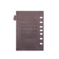 Checkered Simulated Leather Rings Brown Snap Binder - Classic