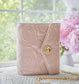 Victoria Simulated Leather Rings Pink Turnlock Binder - Classic - Includes Chain
