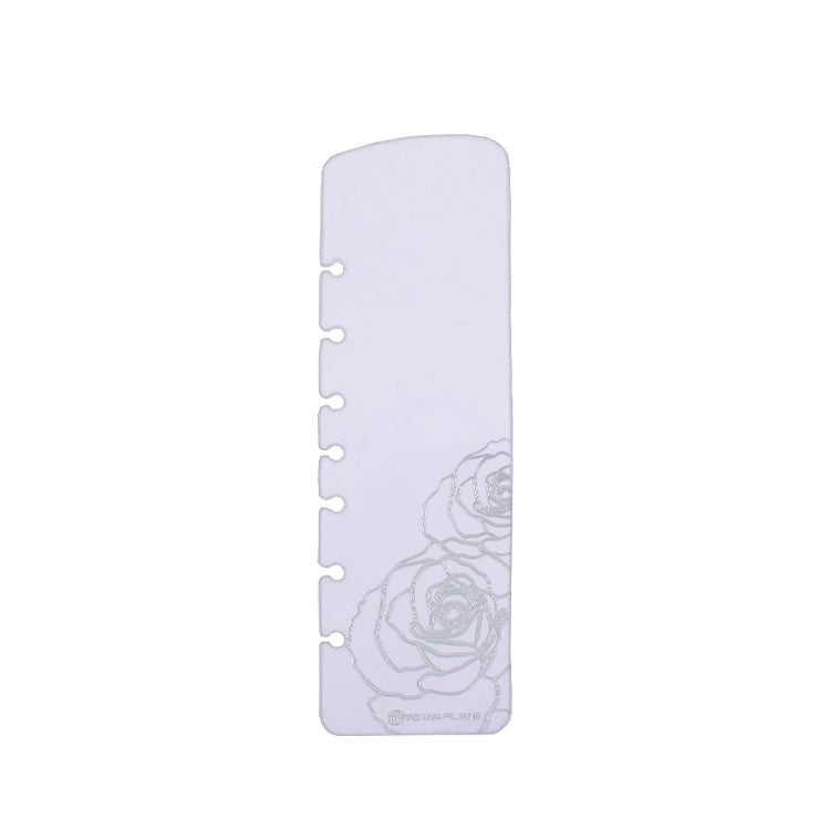 Ring-bound Pagefinder - Silver Foiled Rose - Classic