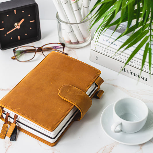 Leather B6 Agenda Planner Ringless Traveler's Notebook Cover