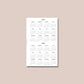 Classic Rings Size | 2023 Weekly Planner Printable Inserts - Full Package Digital Download