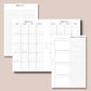 Classic Rings Size | 2023 Dated Monthly Calendars With Overview & Index Printable Insert