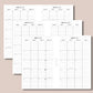 Classic Rings Size | 2023 Dated Monthly Calendars With Overview & Index Printable Insert