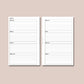 Classic Rings Size | 2023 Weekly Planner Printable Inserts - Full Package Digital Download