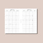 Classic Rings Size | 2023 Dated Monthly Calendars With Overview & Index Printable Insert