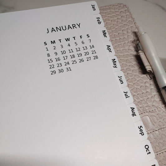 Monthly Tab Dividers - Classic