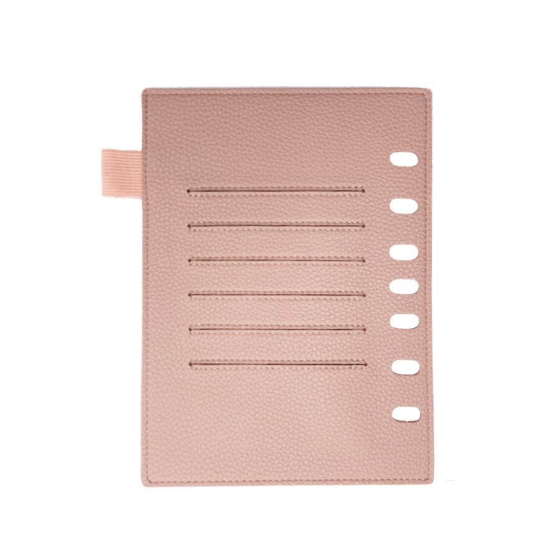 Victoria Simulated Leather Rings Pink Turnlock Binder - Classic