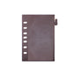 Checkered Simulated Leather Rings Brown Snap Binder - Classic