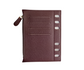 Checkered Simulated Leather Rings Brown Snap Binder - Fits FC Compact and Personal Inserts