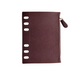 Checkered Simulated Leather Rings Brown Snap Binder - Fits FC Compact and Personal Inserts